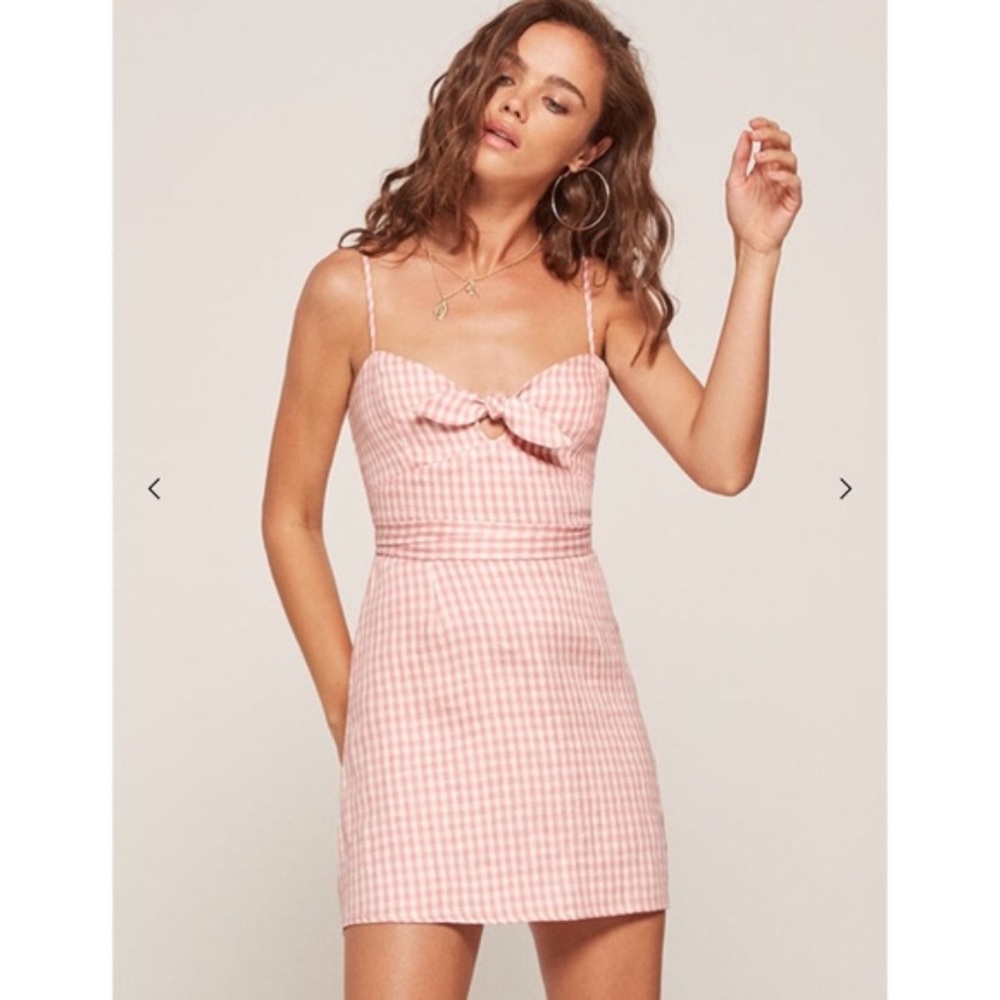 Reformation Beliz Dress in Linda, sz 8